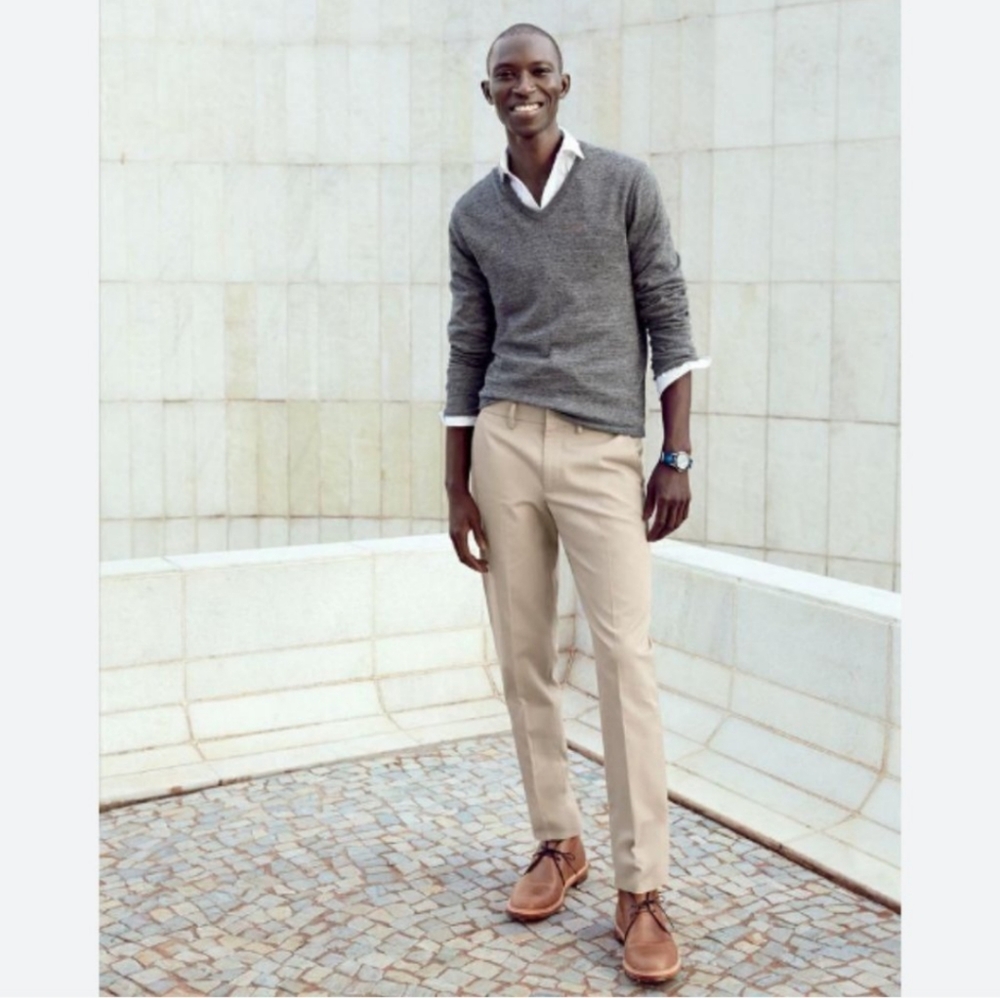 J. Crew Bowery Classic Fit Pants‎ Mens Sz 31/30 Khaki Chino Light Beige